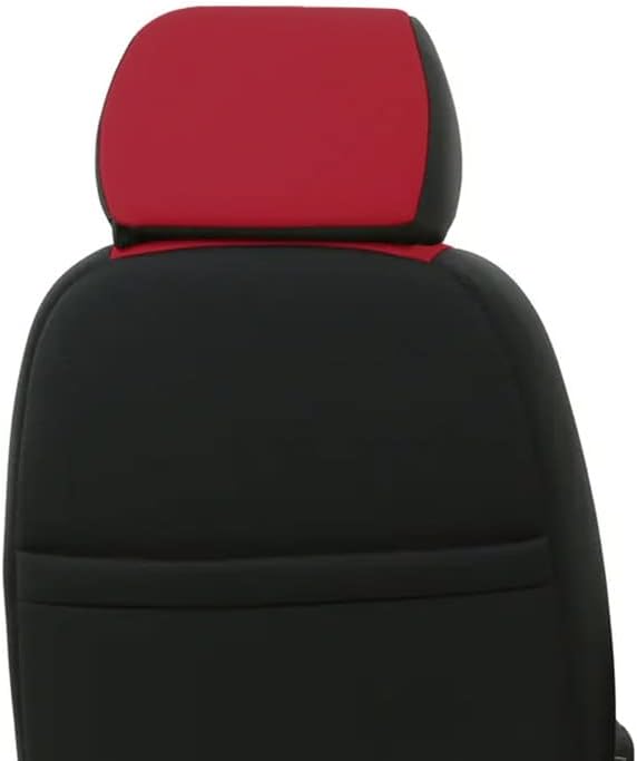 CarsCover Custom Fit 2004-2008 Ford F150 Pickup Truck Neoprene Car Front Seat Covers Red Rose & Black Sides Driver & Passenger Cover