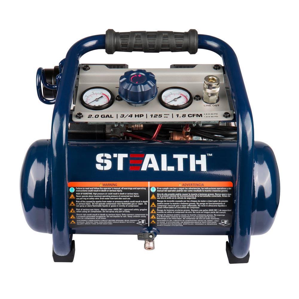 Stealth 2 gal. 125 PSI 2 Portable Electric Air Compressor