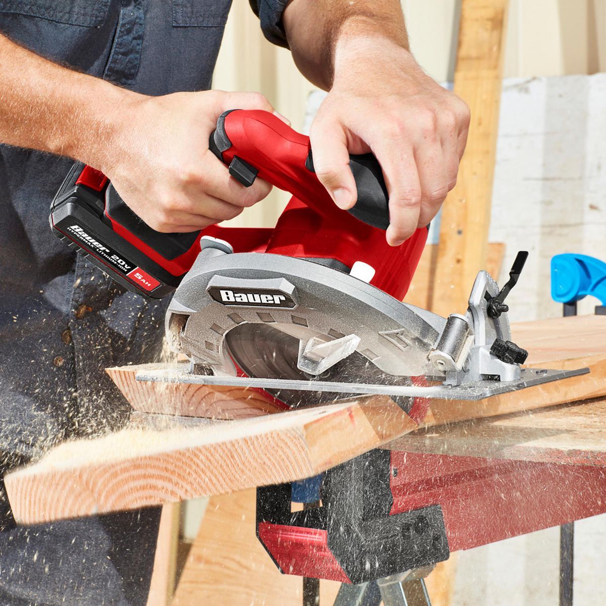 BAUER 20V Brushless Cordless, 7-1/4 in. Circular Saw - Tool Only