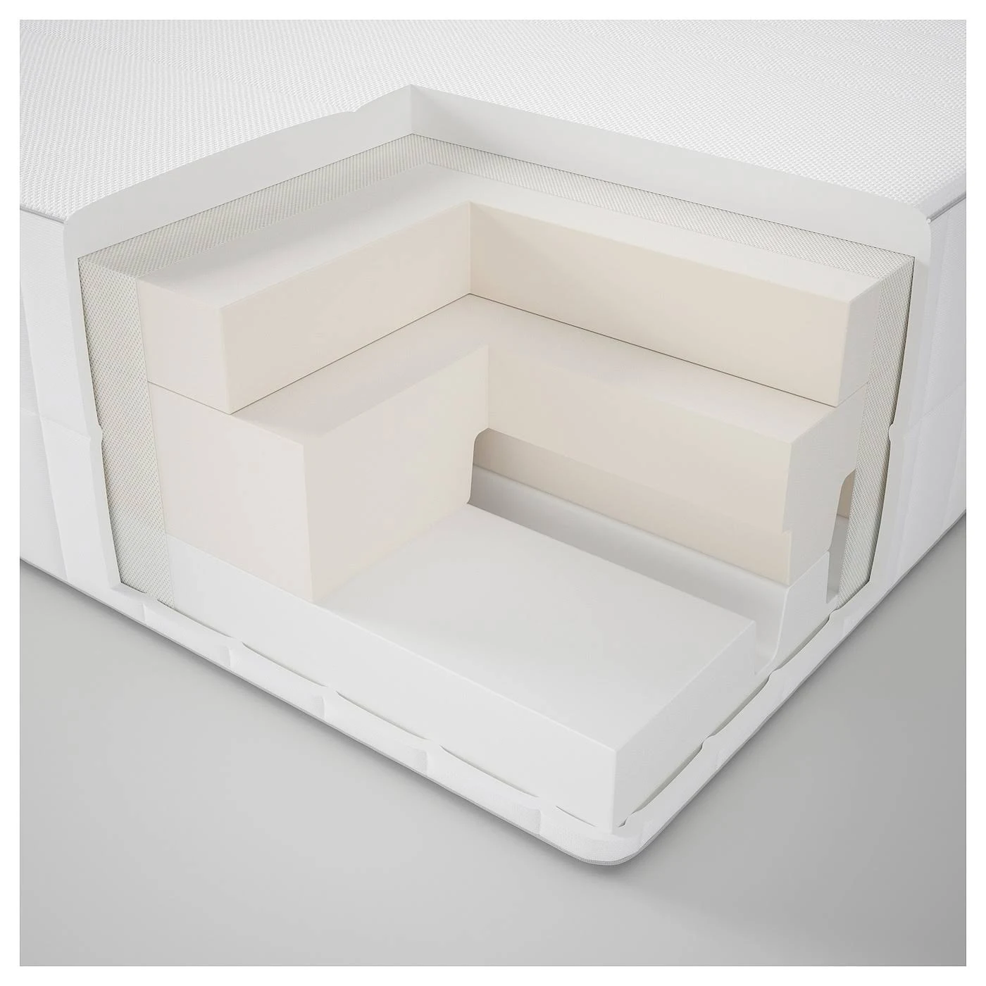 IKEA - MYRBACKA Foam Mattress, plush/white, King