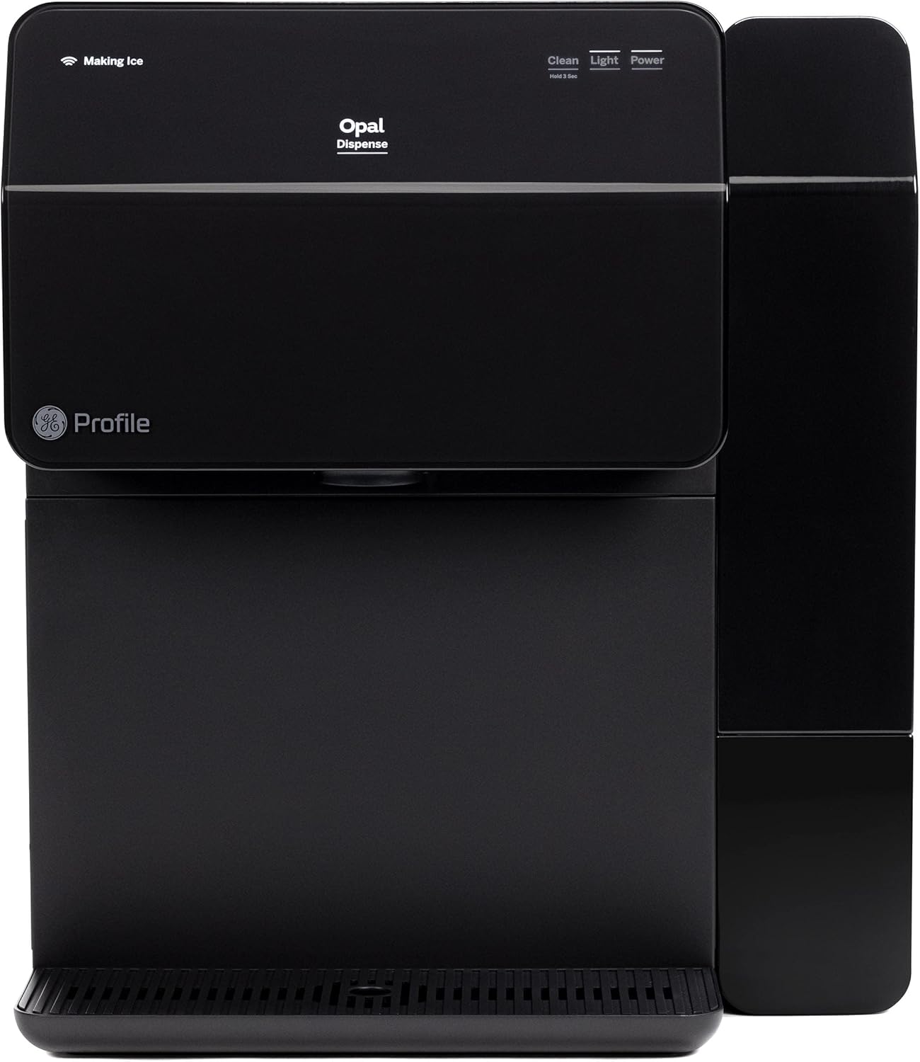 GE Profile Opal Ice Dispenser | Countertop Nugget Ice Maker with Ice Dispenser & 1-Gallon Side Tank | Ice Machine with WiFi Connectivity | Smart Home Kitchen Essentials | Satin Black