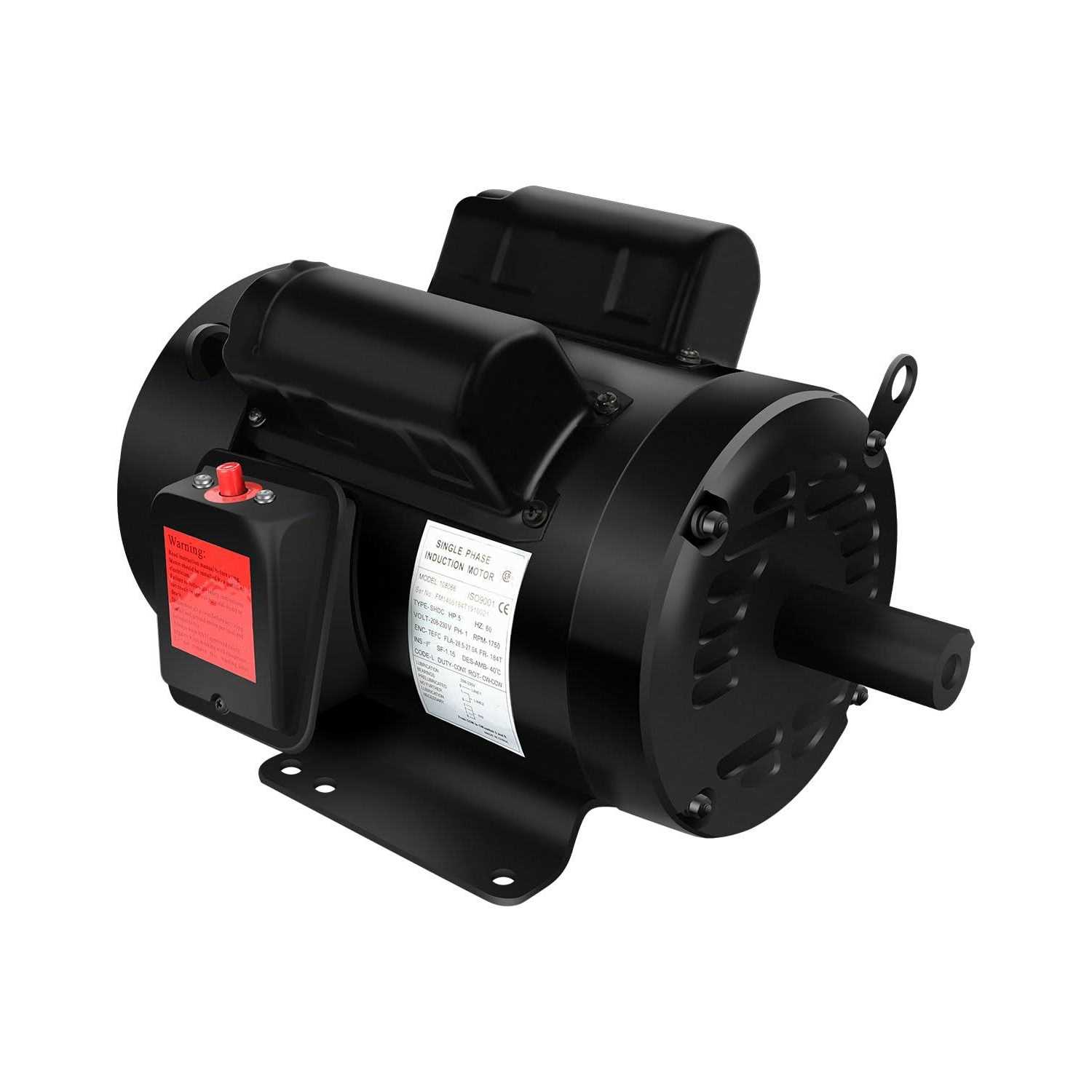 5HP Electric Motor 1750 RPM Single Phase Air Compressor Motor,184T Frame,208V-230V - Shop Hardware Tools Online Store