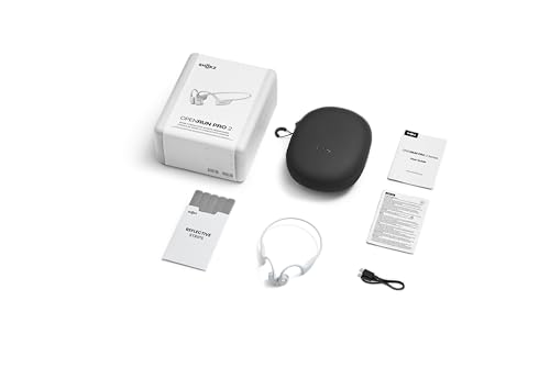 SHOKZ New OpenRun Pro 2 - Open-Ear, Bone Conduction Sport Headphones - with Reflective Strip - Sweat Resistant, Workout Headphones - Secure, Wireless, Comfortable Fit-Deep Bass and Smart Mic App