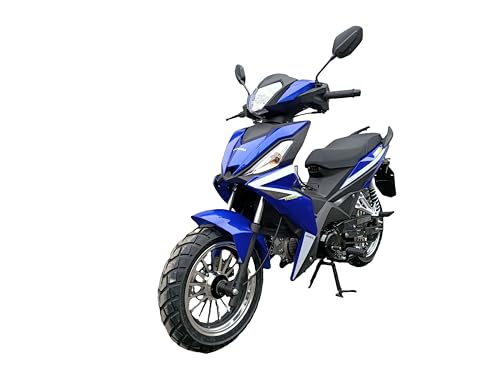 125CC 4 SPEED MOPED MOTORCYCLE STREET MOTORCYCLE BD125-9 (RED)