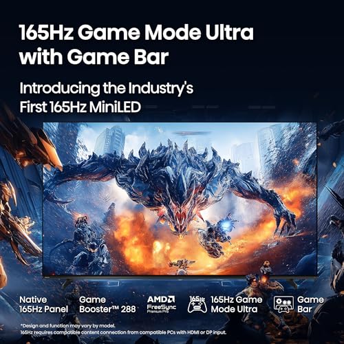 Hisense 85" Class U7 Mini-LED ULED 4K UHD Google Smart TV (85U75QG, 2025 Model) - QLED, Native 165Hz, VRR 288, Up to 3000 Nits, HDR10+, Dolby Vision IQ · Atmos, IMAX Enhanced, 2.1.2 Ch Surround