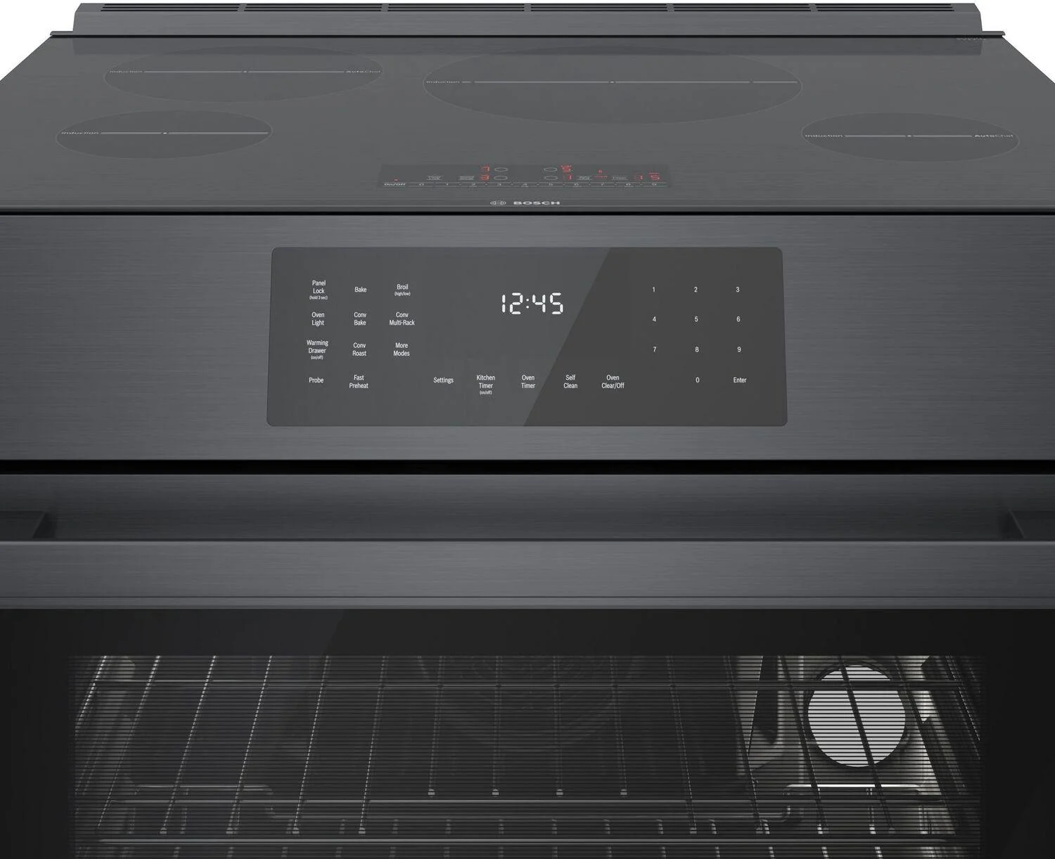 Bosch Hii8047u 800 Series 32" Wide 4.6 Cu. Ft. Slide In Induction Range - Stainless Steel