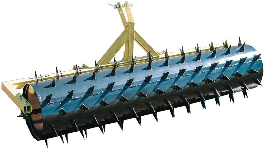 Titan Attachments 6 FT Drum Spike Aerator Category 1 and 2, 3 Point