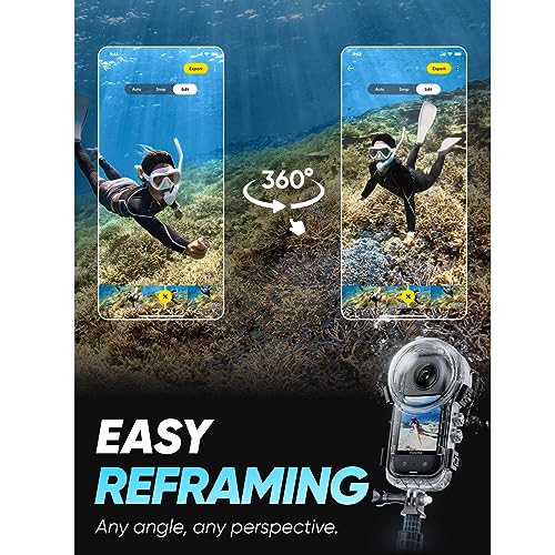 Insta360 X3 Motorcycle Kit (New Version) - Waterproof 360 Action Camera with 1/2" 48MP Sensors, 5.7K 360 Active HDR Video, 72MP 360 Photo, 4K Single-Lens, 60fps Me Mode, Stabilization