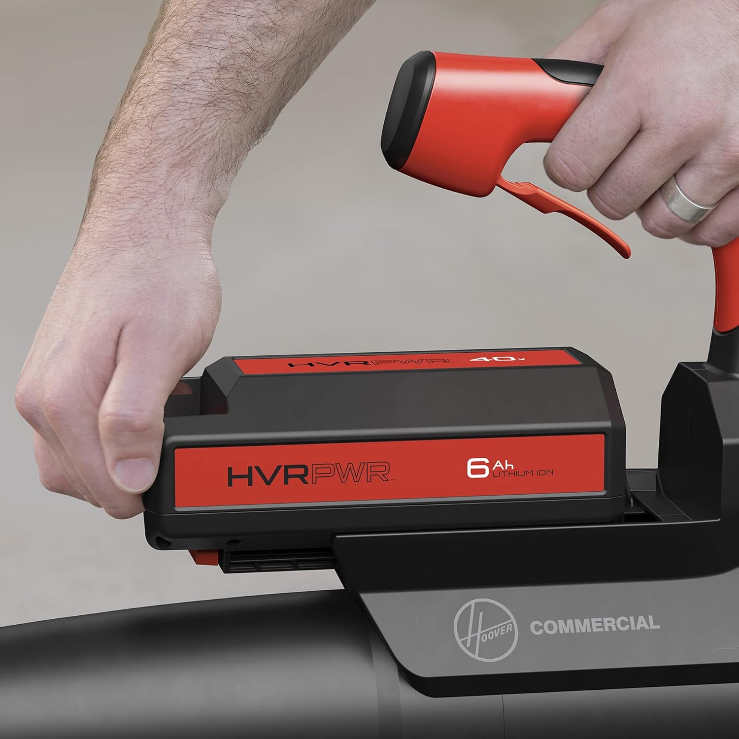 Hoover Commercial HVRPWR™ 40V Cordless Blower, Lightweight Portable, 11 Pounds, CH97019, Black/Orange (Tool Only)