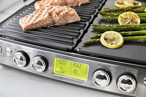 GreenPan Stainless Steel Elite XL Smoke-less Grill & Griddle,
