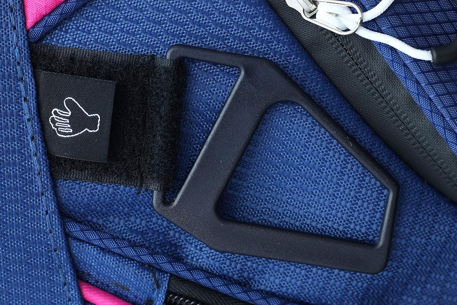 Majek Premium Ladies Navy Blue Pink Golf Bag 9.5 inch 14-Way Friendly Separator Top with Putter Sleeve
