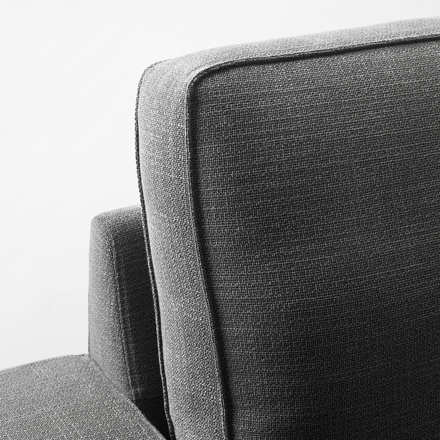 IKEA - Kivik Sofa, with chaise/hillared Anthracite, Max. Width: 110 1/4
