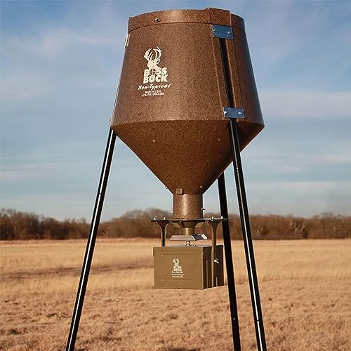 Boss Buck 12 Volt High Torque Motor Automatic Hunting Game Feeder Conversion Kit with Set Timer Holder and Large Swing Door Slinger