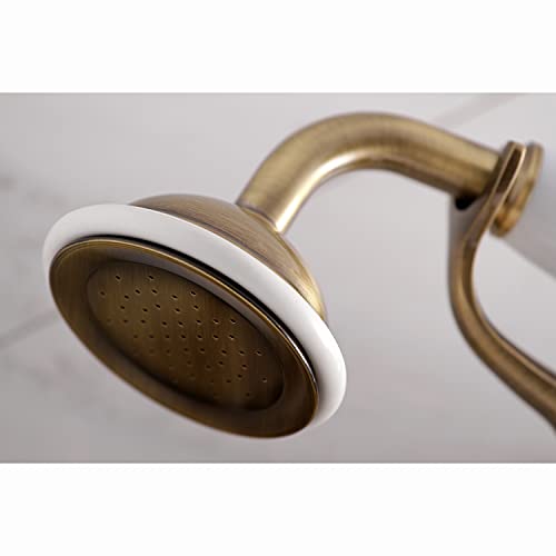 Kingston Brass KS265SB Tub Wall Mount Clawfoot Tub Faucet with Hand Shower, Brushed Brass