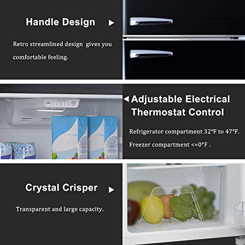 Galanz Refrigerator, Adjustable Mechanical Thermostat with True Freezer