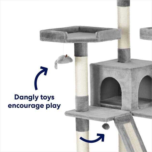 Frisco 72-in Faux Fur Cat Tree Condo
