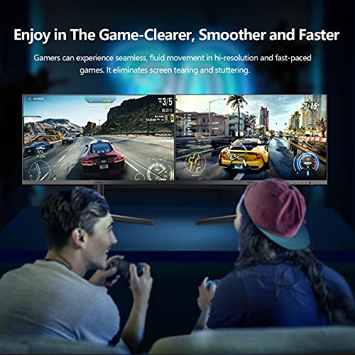 KOORUI 24.5” FHD 1920x1080p VA Gaming Monitor, 170Hz, 1ms, Adaptive Sync, 2xHDMI(144Hz) & DisplayPort(170Hz), sRGB 99%, 75 * 75mm VESA, Tilt Adjustable, Eye Care, Black