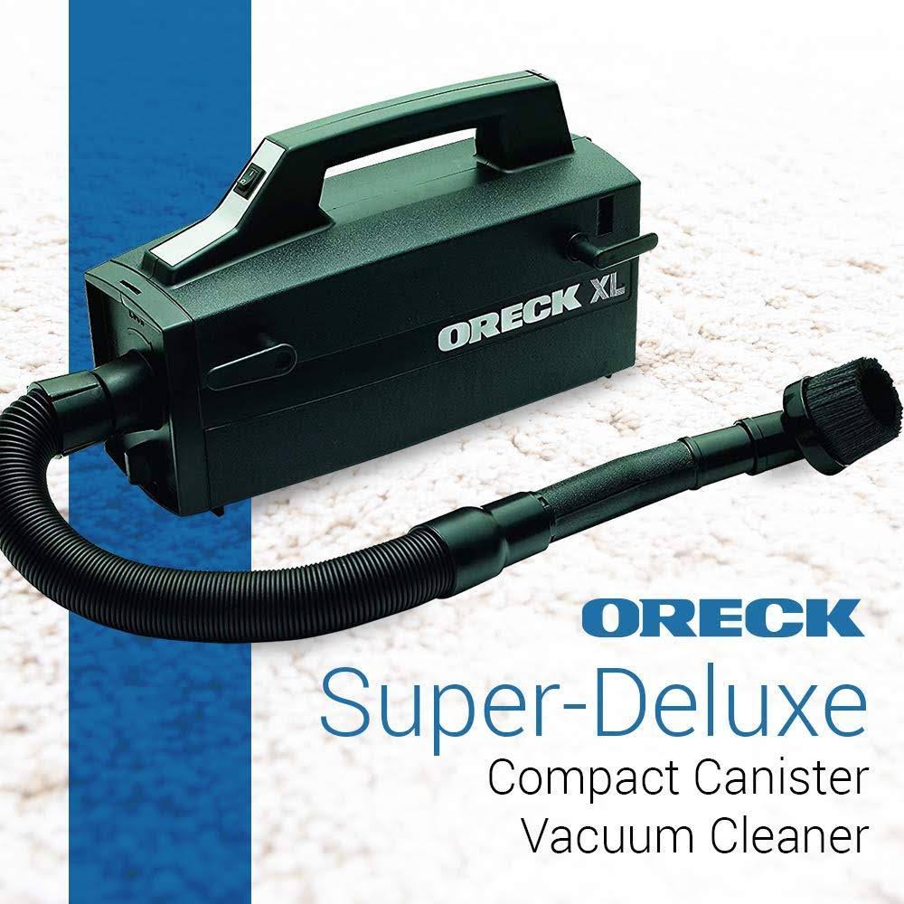 Oreck Bb880 Super-Deluxe Compact Canister Vacuum Cleaner - Black
