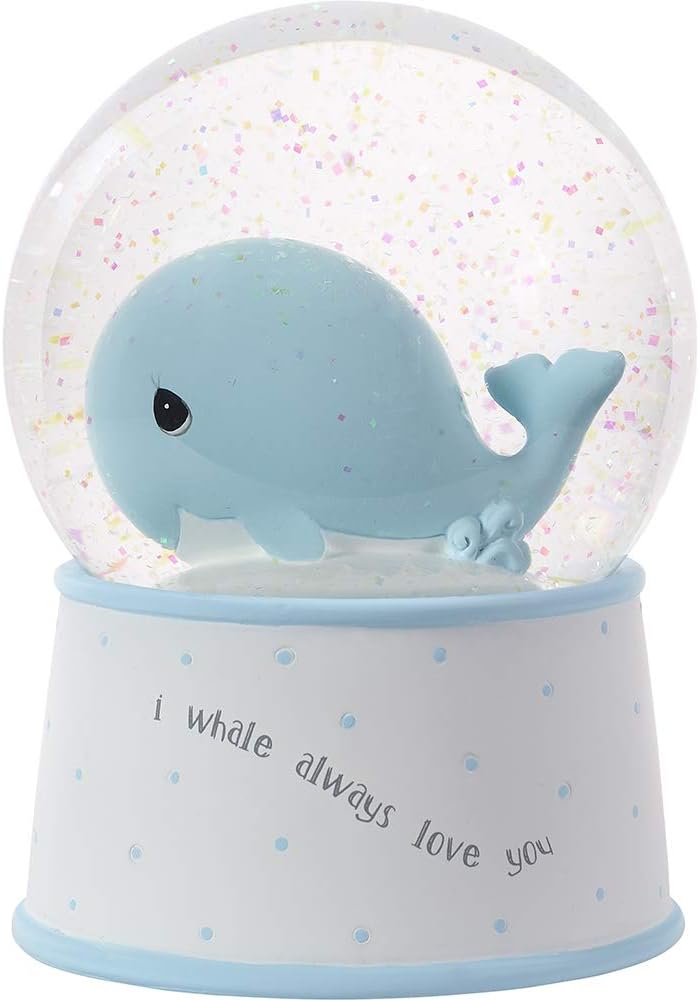 Precious Moments Mightier Than The Waves Musical Snow Globe, One Size, Multicolor