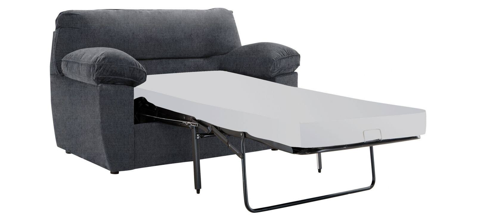Rockport Twin Sleeper Chair in Gray by Overnight Sofa