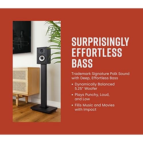 Polk Monitor XT10 Home Subwoofer, 10" Deep Bass Woofer, 100W Class D Amplification, Dolby Atmos, Auro 3D & DTS:X Compatible, Black