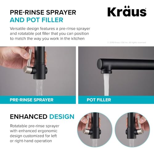 Kraus Artec Pro 2-Function Commercial Style Pre-Rinse Kitchen Faucet