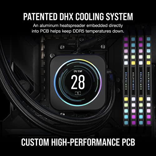 CORSAIR Dominator Platinum RGB DDR5 RAM with 32GB and 64GB
