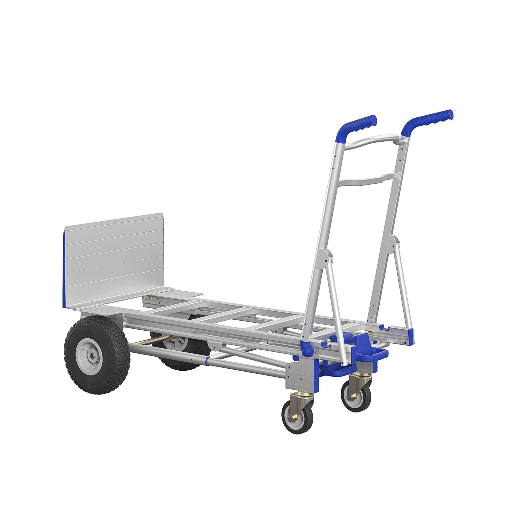 Cosco 3-in-1 Assist Series Aluminum Hand Truck w/ Flat Free - Indigo Blue