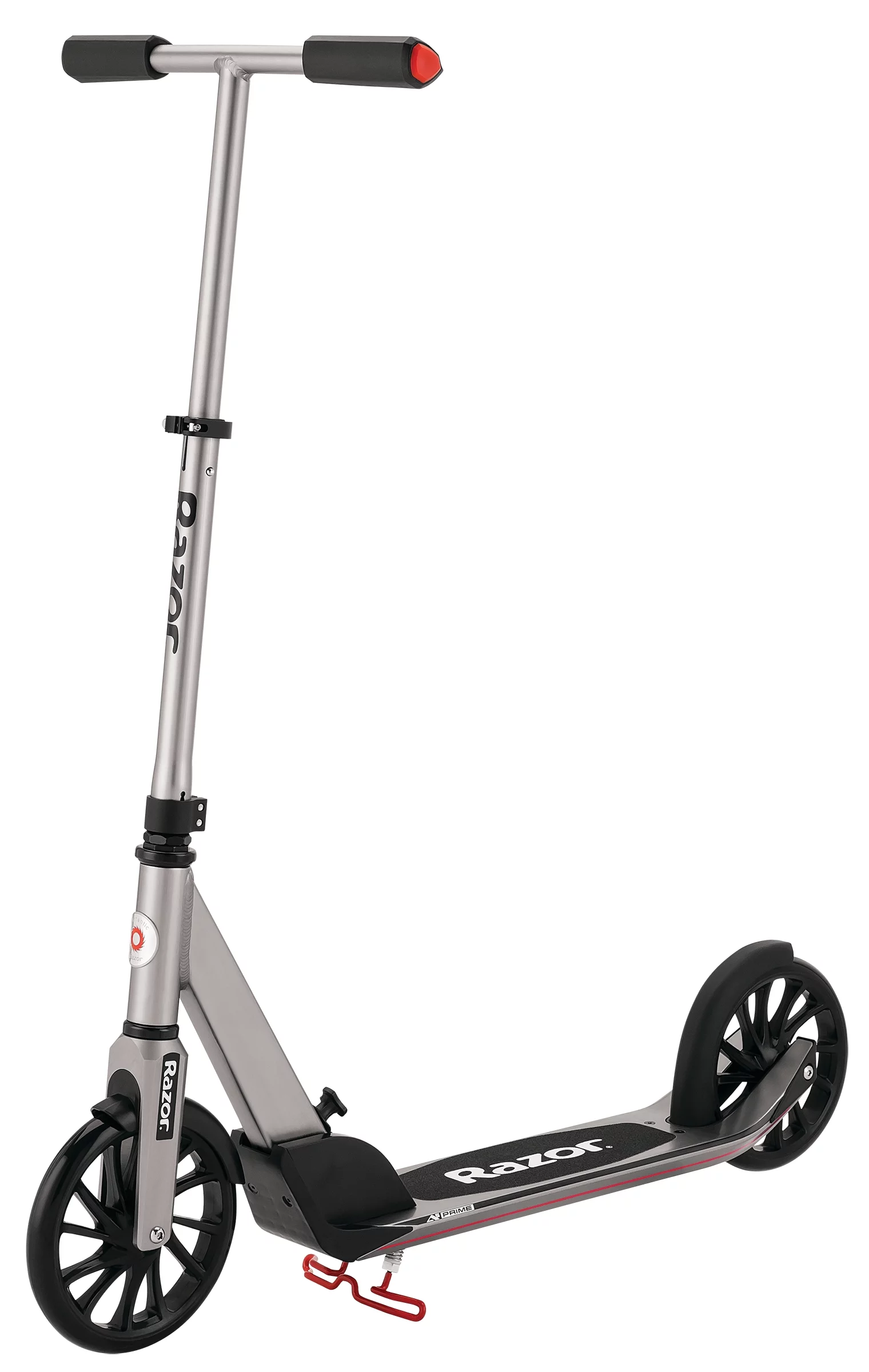 Razor A5 Prime Folding Kick Scooter, 8" Wheels, Anodized Aluminum,  for Kids, Teens, Adults up to 220 lb