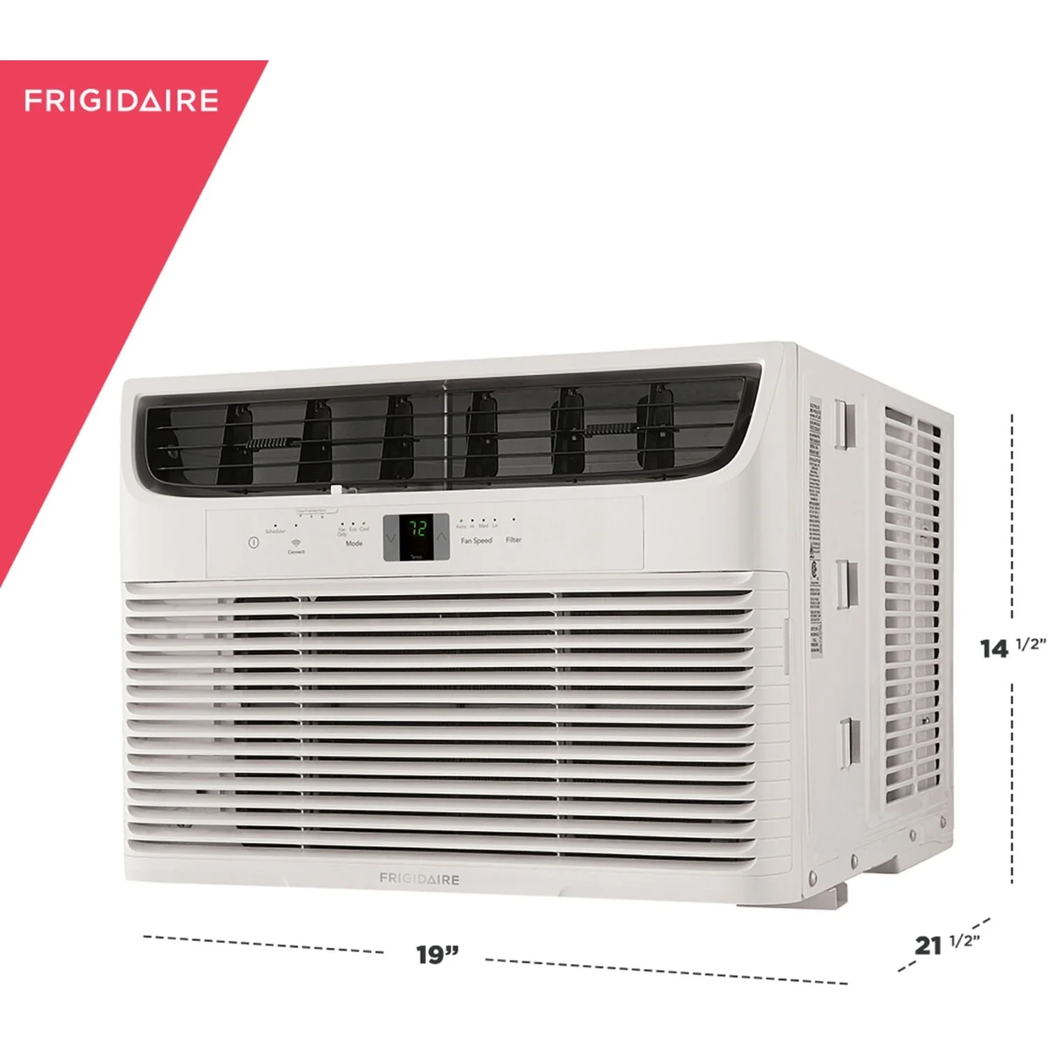 Frigidaire 5,000 BTU 115V Window-Mounted Mini-Compact Air Conditioner with Full-Function Remote Control, White