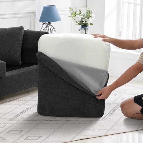 ABAKAN 50" Modern Loveseat Small Couches for Small Spaces, Mini 2 Seater Loveseat for Bedroom, Fabric Living Room Furniture with Solid Metal Frame, Removable Low-Back Cushion,Easy to Install(Beige)