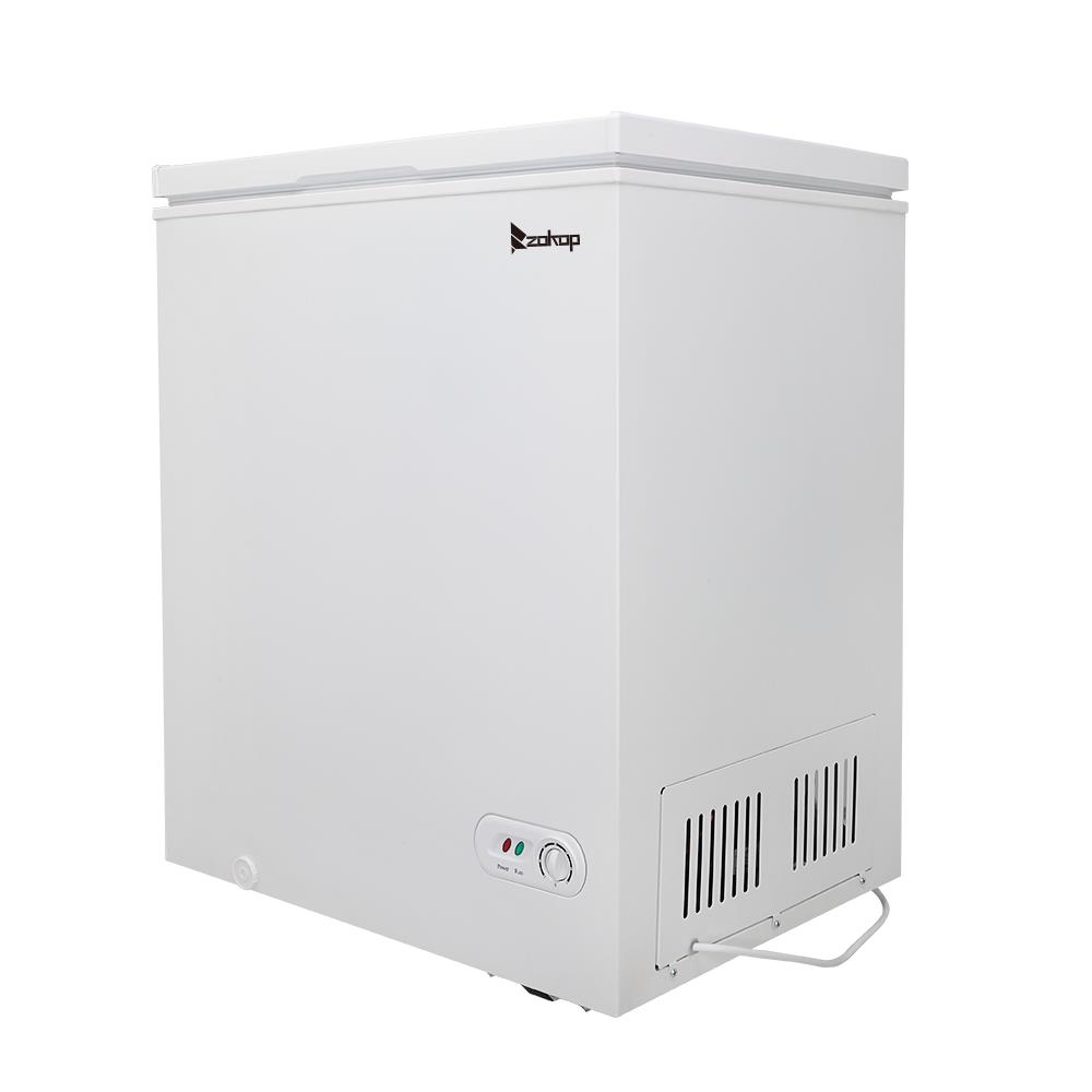 SamyoHome 5.0 Cu.ft Single Door Chest Freezer, White