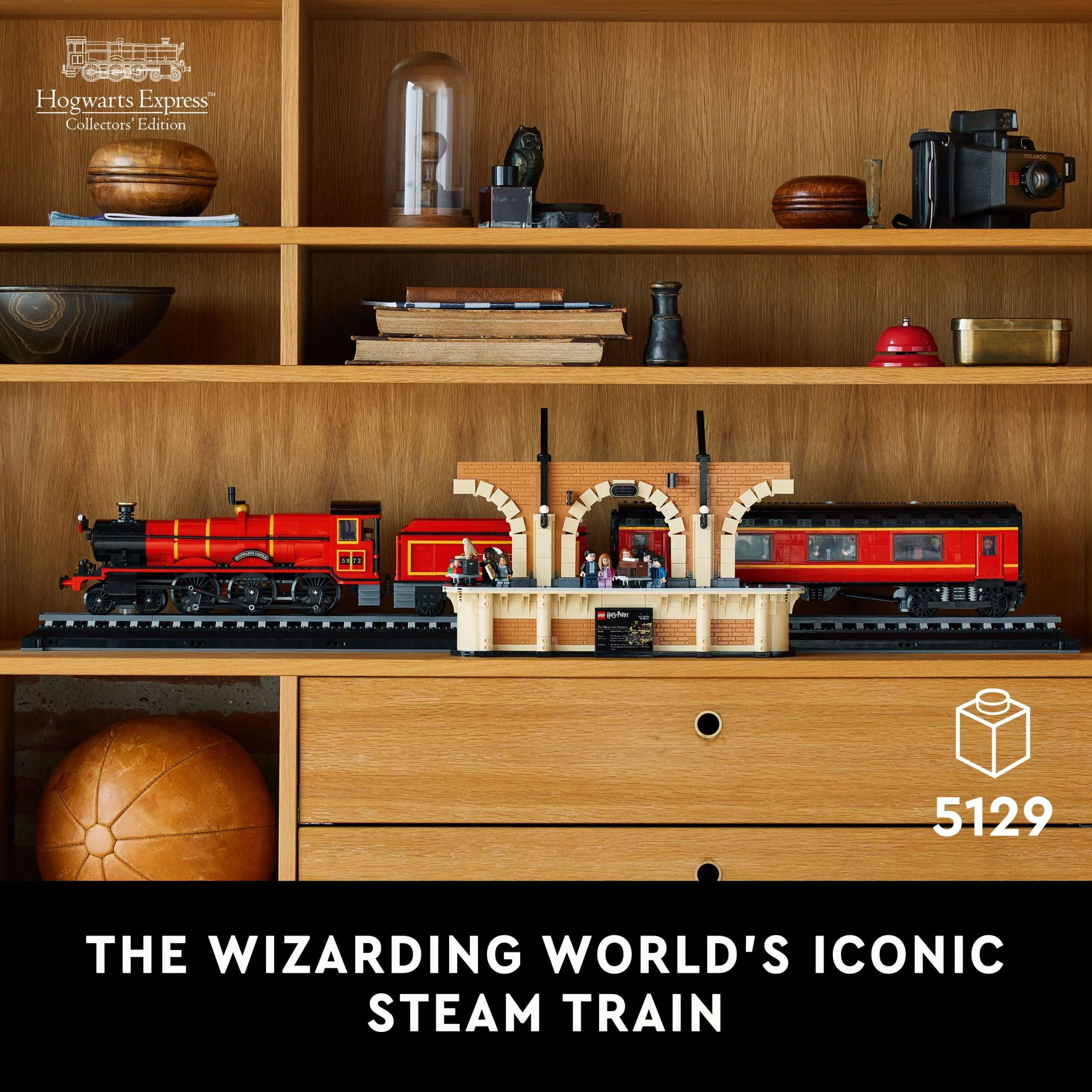 LEGO Harry Potter Hogwarts Express – Collectors' Edition 76405, Iconic Replica Model Steam Train from the Films, Collectible Memorabilia Set for Adults