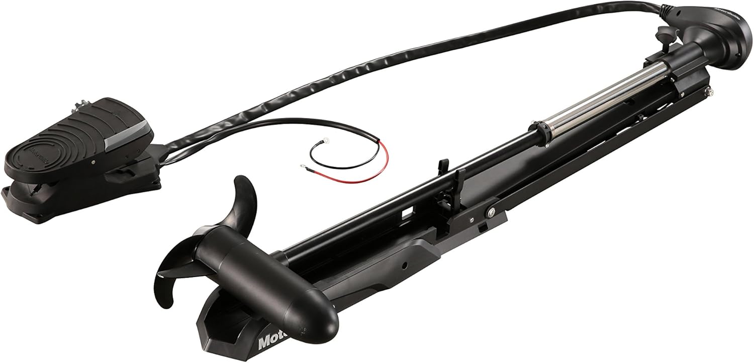 MotorGuide 940200090 X3 Freshwater Bow Mount Trolling Motor — Cable Steer, Foot-Control — 45-Inch Shaft, 55-Pound Peak Thrust