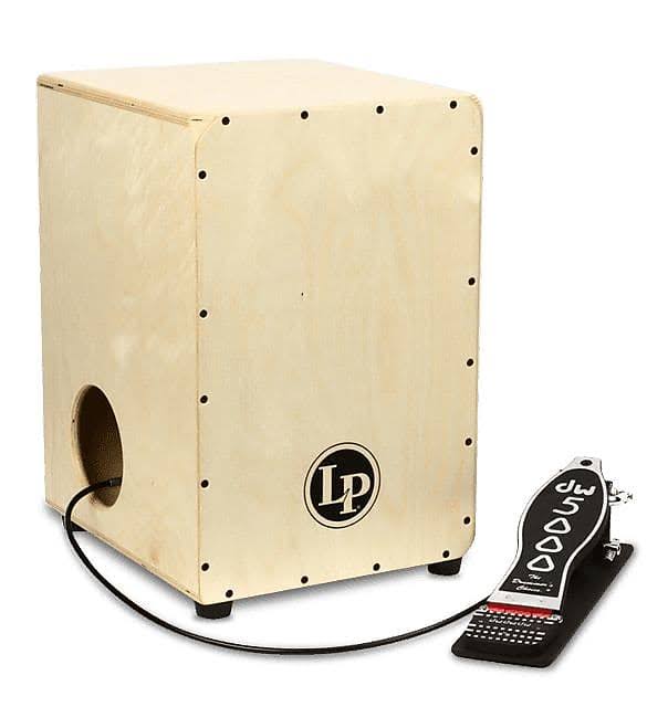 Latin Percussion LP1400NWP 2-Sided Cajon with DW Cajon Pedal