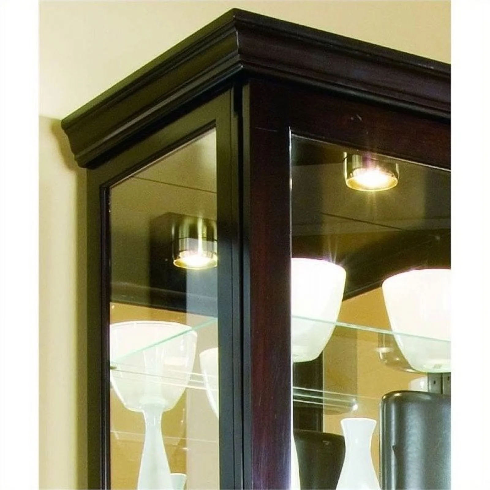 Beaumont Lane Curio Cabinet in Chocolate Cherry