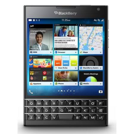 Blackberry Passport Sqw100-3 Unlocked GSM Phone w/ 3-Row Keyboard - Black (Refurbished)