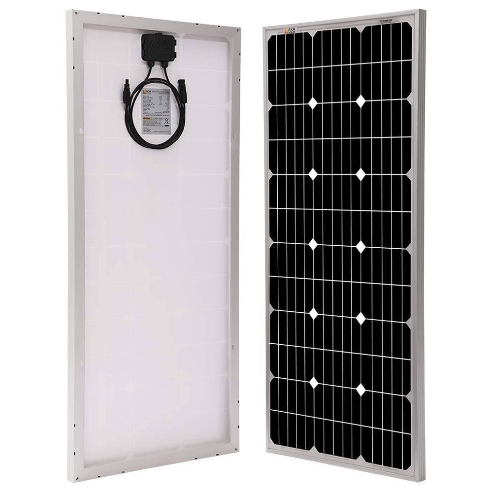 Rich Solar 100 Watt 12 Volt Monocrystalline Solar Panel High Efficiency Solar Module Charge Battery for RV Trailer Camper Marine