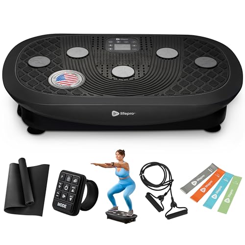 Lifepro Vibration Plate Machines – Full Body Workout, Recovery & Lymphatic Drainage with 4D Motion, Silent Operation, Joint Support, & Triple Motor Technology for Circulation, Fat Burn & Toning