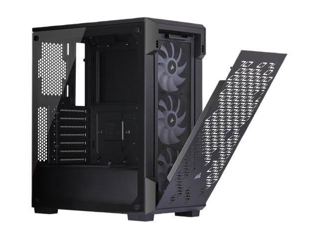 CORSAIR - iCUE 220T RGB Airflow ATX Mid-Tower Smart Case - Black