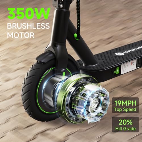 isinwheel Electric Scooter 19-31 Miles Range,19/21MPH Top Speed, 350/500/750W Motor Cruise Control Electric Scooter Adults for Commute Dual Braking System Scooter for Adult/Youth