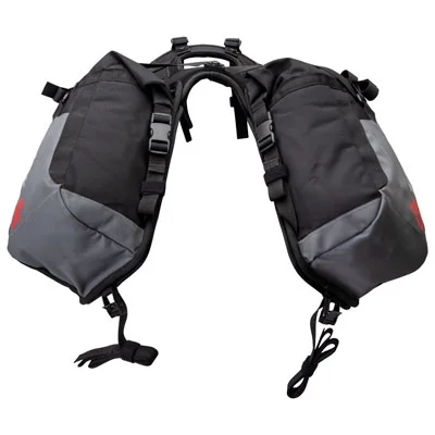 Tusk Excursion Rackless Luggage System Base Standard Heat Shield Black/Grey For KAWASAKI KLR650 Adventure 2022-2023
