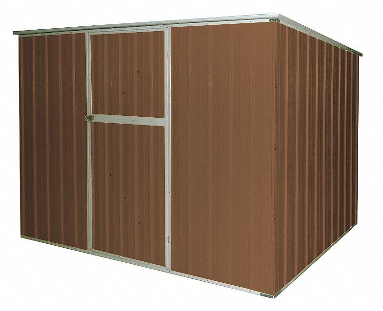 Zoro Select 13X104 Storage Shed,Slope Roof,6ft x 8Ft,brown