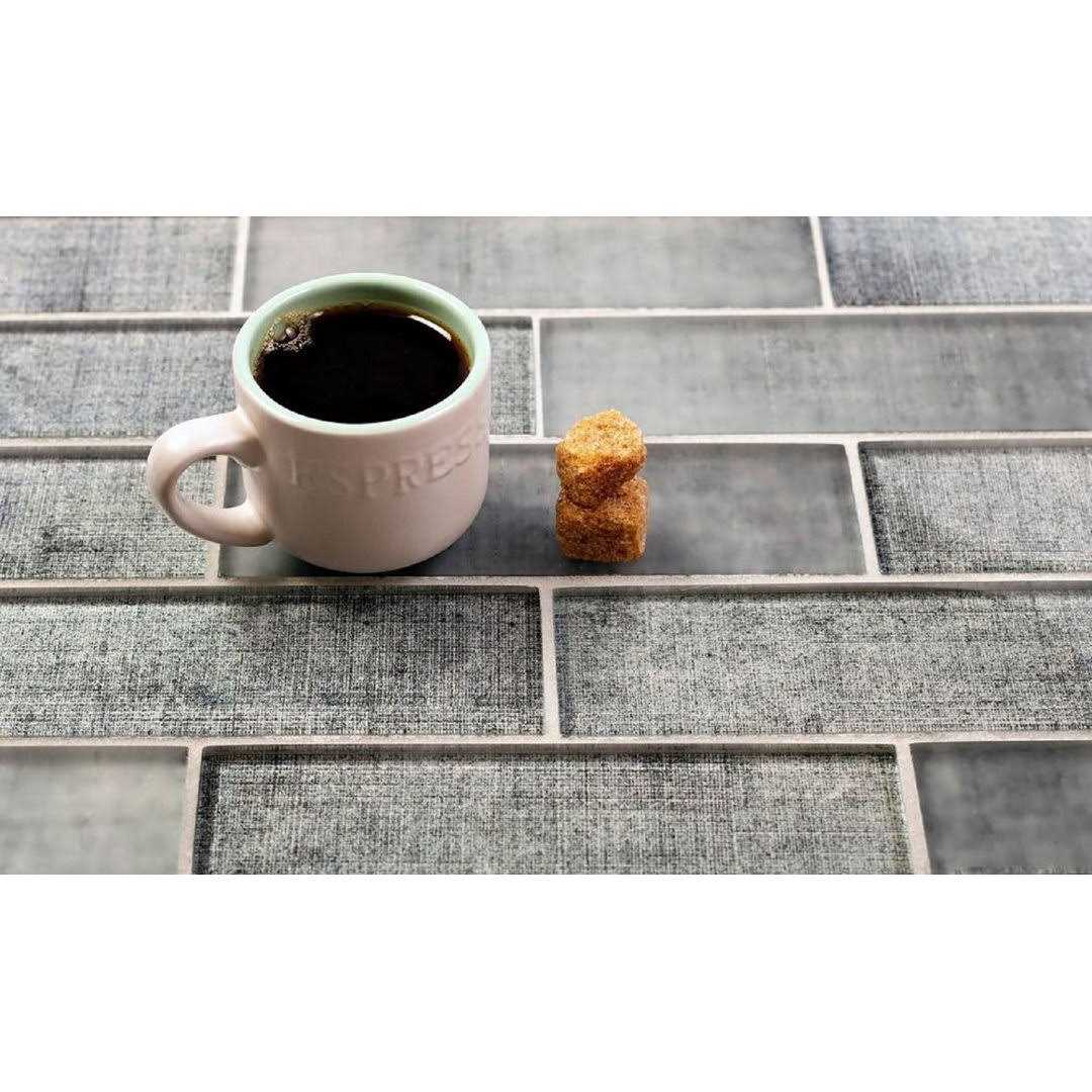 Shop Online 12x12 Coin Gray Polished Glass Subway Mosaic Tile - Shop Hardware Tools Online Store