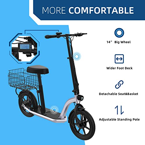 Hiboy VE1 PRO Electric Scooter - Electric Scooter for Adults - 16" Pneumatic Tires - 31 Miles Long Range & 23Mph Folding Commuter Escooter