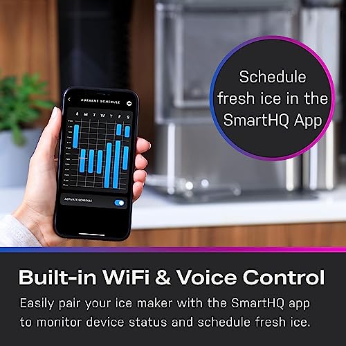 GE Profile Opal 2.0 Countertop Nugget Ice Maker Ice Machine with WiFi Connectivity Smart Home Kitchen Essentials