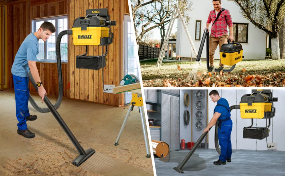 Dewalt Horsepower Wall Mounted Garage Wet Dry Vacuum Cleaner Dxv06G Corded Electric