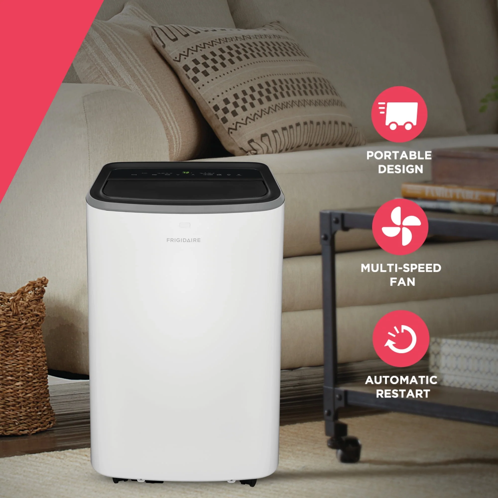 Frigidaire 8,000 BTU Portable Room Air Conditioner with Dehumidifier Mode
