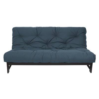 Shanklin Cotton and Pocket 10x22 Coil Futon Mattress Alwyn Home Size: Queen, Color: Wedge Wood