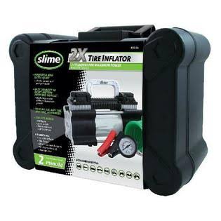 Slime Portable Air Compressor Pump 150 PSI 2x Heavy Duty Auto Car Tire Inflator Tool